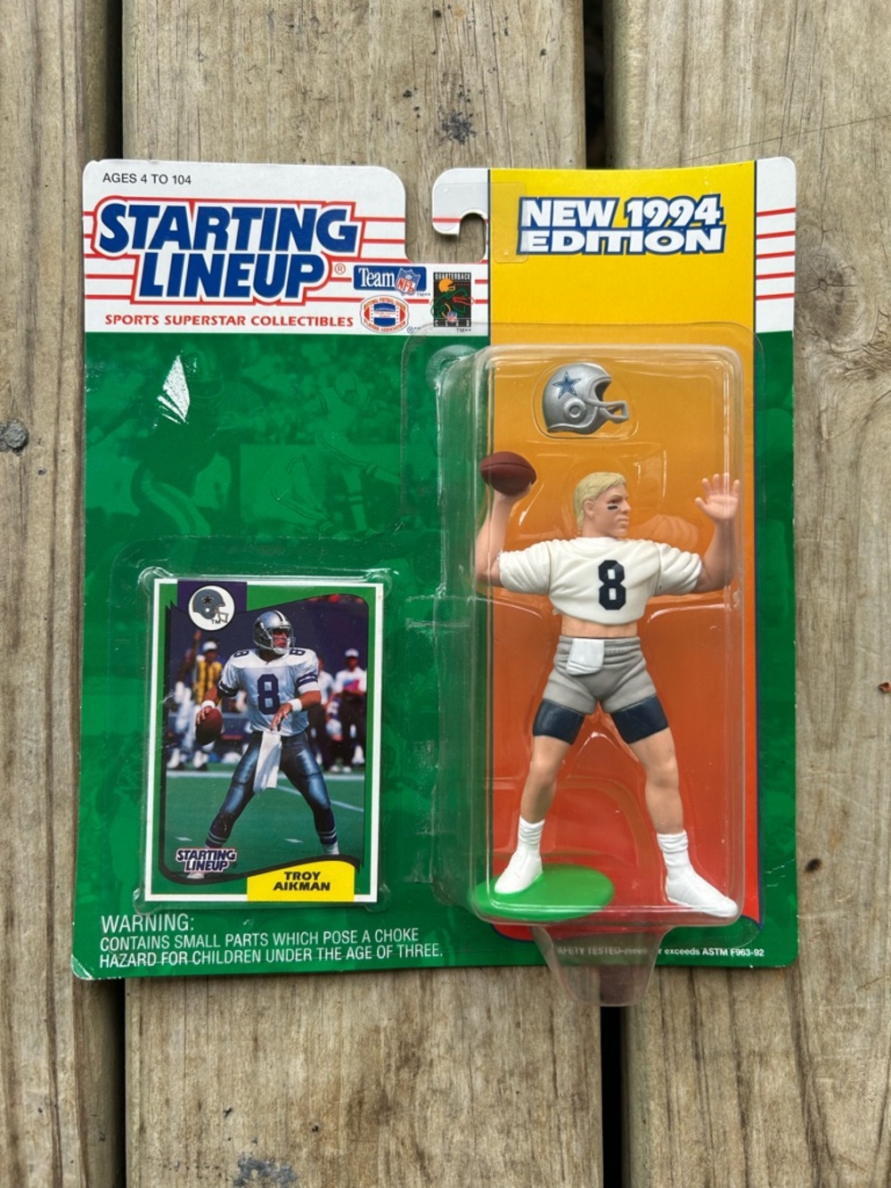 Starting Lineup Troy Aikman 1994 Edition Action Figure - White & Green